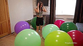 Irene mass popping all 36 inch balloons **4K**