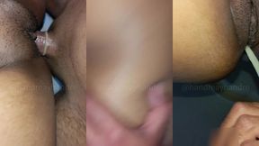 seguidor de red se coje a mi novia hasta venirse y se le sale el condon derramando la leche