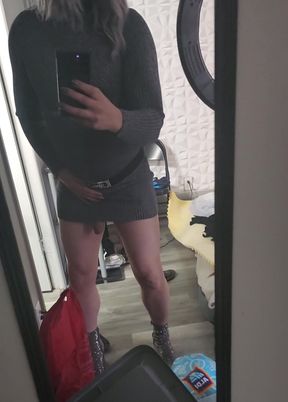 Shemale ts touching herrera in the mirror big dick