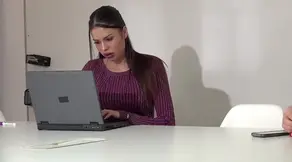 The maintenance man had to cool down the horny secretary