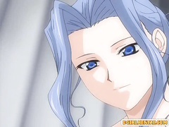 Busty anime shemale hot fucking on the bed