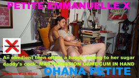 PETITE EMMANUELLE - OBEDIENT TEEN OHANA PETITE GIVES SUGAR DADDYS COCK A HAPPY ENDING CAM 4