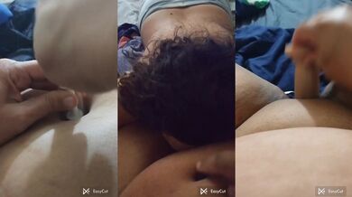 Lesbian belly button fetish pussy eating with horny chubby girls