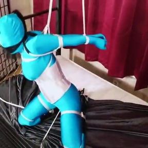 Zentai Bondage Striptease