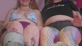 Footworship with FemdommeKatt and GoddessSunshine
