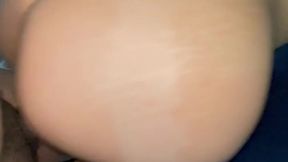 Amorous amateur couple enjoys big ass doggystyle and creampie