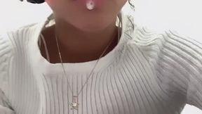 19yo LIGHTSKIN EBONY ASMR SPITTY SELF TOE & FOOT WORSHIP part 1