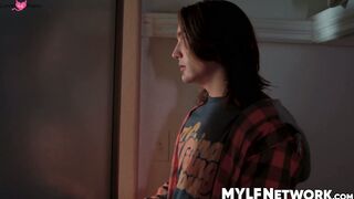 Stepmom Aderes Quin fucks her stepsons bully with her ass and pussy