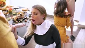 Rosalyn Sphinx and Brooklyn Chase moist pussies got breached balls deep