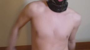Bouncing on Dildos While Locked (with small cumshots!)