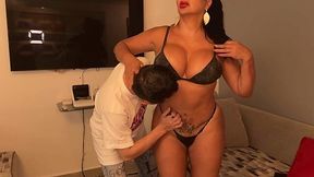 married Latina milf hooks up with neighbor