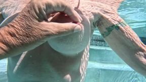 Overunderwater Pool Shots and a Long, Slow-mo Outdoor Shower