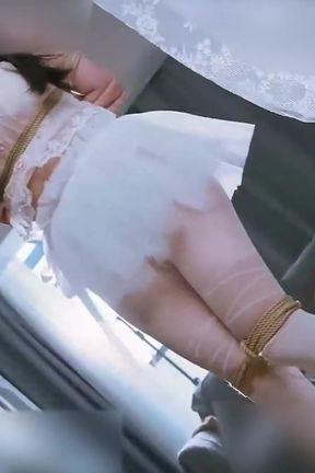 Ms19-a Girl in a Wedding Dress Was Disciplined by Vibrator