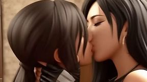 Anime Hentai Lara Croft X Tifa Lockhart Futa X Futa - Tomb Raider X Final Fantasy Cartoon