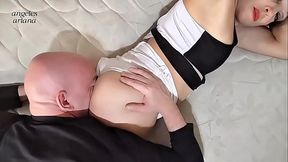 Fetiche comida y sexo.Anal y creampie
