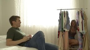 My Trans stepsister Catches Me Masturbating