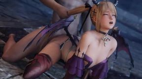 Succubus Marie Rose humps and gives a thigh job