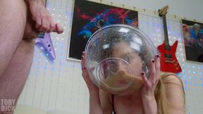piss spew face in the bowl - alice maze in extreme piss recycling - she brings it up and drinks it over and over
