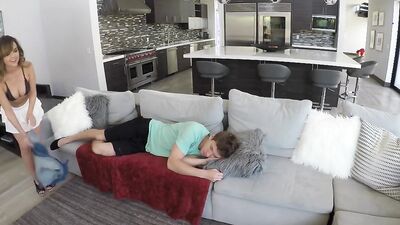 SpyFam Curious Step Sister Dillion Harper Fucks and Tastes Step Brother