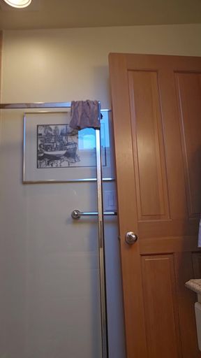 Outside Trash Day Then Inside Shower.