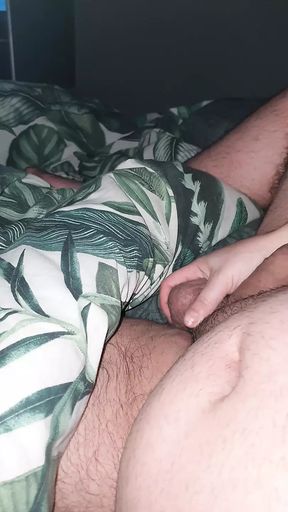 Step daughter helps step dad with his erection while mom is away