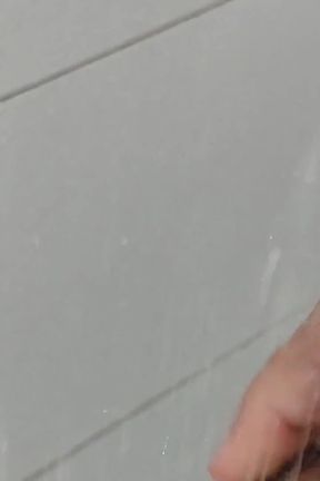 Straight Grandpa Cleaning the Cum off His Huge Dick with Phimosis.