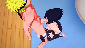 Naruto Yaoi - Sasuke blowjob to  Naruto with cum in his mouth - Japanese asian manga anime game porn