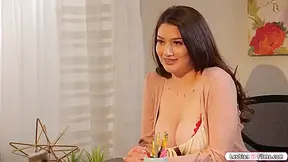 Big Star And Alyx Star In Blonde Licks Busty Boss To Get Promotion