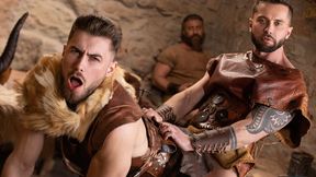 A group of guys are horny guy with horns