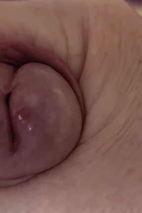 Father-in-law Lies Down and Jerks His Little Cock He Loves to Play with It Until He Gets a Wet Hole to Put It in