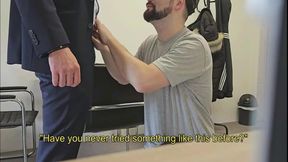 InsuranceBroker Turned On By First–Time Blowjob From Big–Cock Client