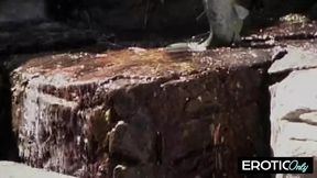 Dirty talk and loud moans - her muff loves it