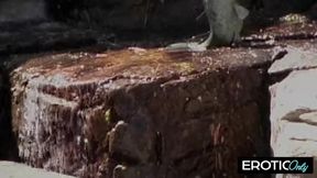 Dirty talk and loud moans - her muff loves it