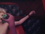 Ashe and Mercy Halloween Futa Blowjob