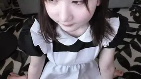 Teen Japanese Angel gives hot blowjob and gets creampied