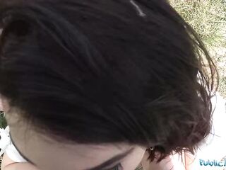 Public Agent Hawt Darksome Haired mother I'd like to fuck screws stranger for money