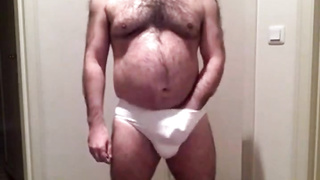 Daddy strips on webcam