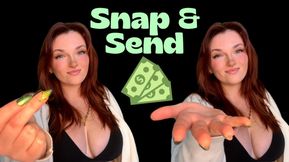 Snap and Send - Findom Financial Domination Human ATM Wallet Greedy Brat TPE Total Power Exchange Homewreck Homewrecking Humiliation Manipulation