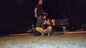 Controlled and Leashed in Leggings & High Boots