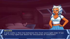 Hentai Slave Ahsoka Torn Between Jedi Master & Sith Lord for Orgasms