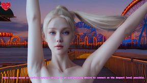 Perfect Doll-Bodied Blonde Visits New York for Uncensored Anime JOI Fun