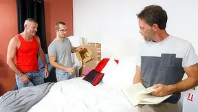 Three Horny Studs Unite: Clay Joe Jays Hot Gay Threesome Action – 18+