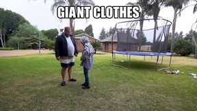 Dressing Harold in Giant Clothes and Carrying Him Around