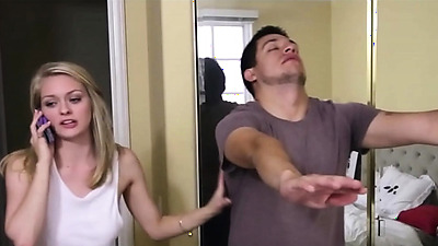 Horny Blonde StepSister Alli Rae Fucked By Her StepBrother After Sleepwalking Into Her Room