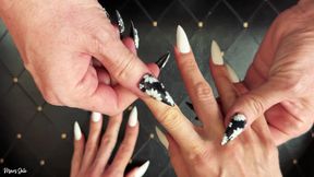 Hand Tickling Close-up Mars Can’t Handle Her Fingernail Tickling: Harmony and Mars Solo