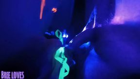 Neon party ends with a blowjob