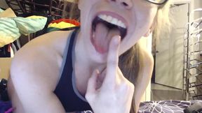 Big Tongue Fetish and Strap-on