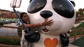 ”Asian teen amateur fun with the BF in a waterpark & sex afterwards”