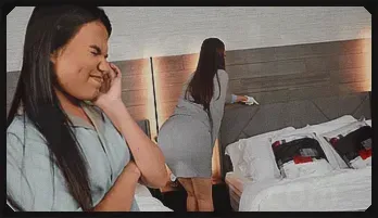 Intense Asian Lesbian Squirting with Strapon Action