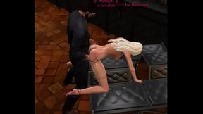 A 4 zampe con plug in culo